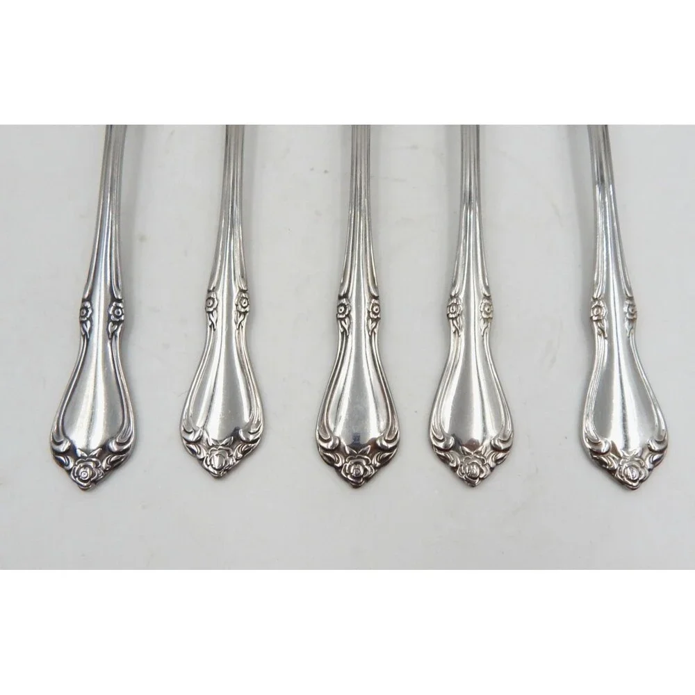 Oneida SSS Celebrity Dinner Place Entree Fork Stainless Flatware S/5 Replacement